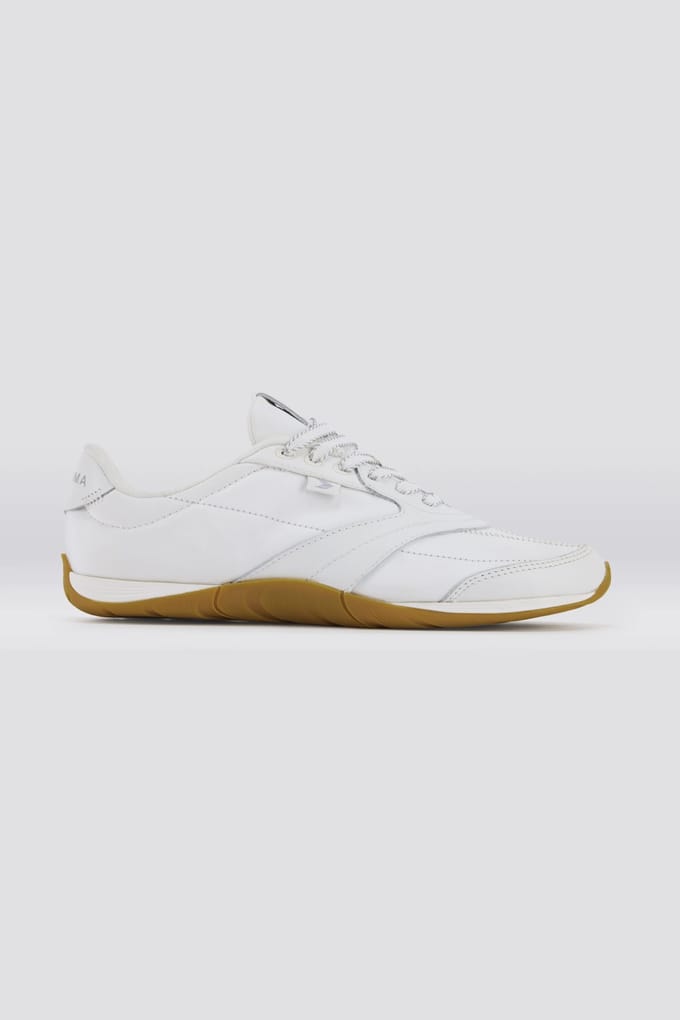 Cariuma Sutai Nylon And Soft Grain Leather Gum Warm White Größe: 38.5 | Trainers Outlet | Unisex | Weiß