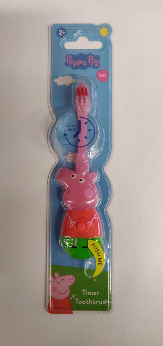 Peppa pig tandenborstel (blauw jasje)