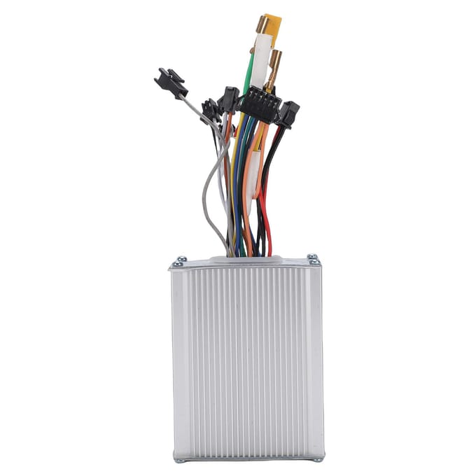 Elektrische Scooter Borstelloze Motor Controller 60V 25A Scooter Motor Snelheid Controller Metaal gray