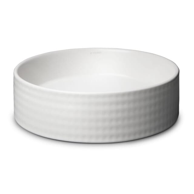 Vtw Living waskom rond mat keramiek opbouwwaskom 40 cm