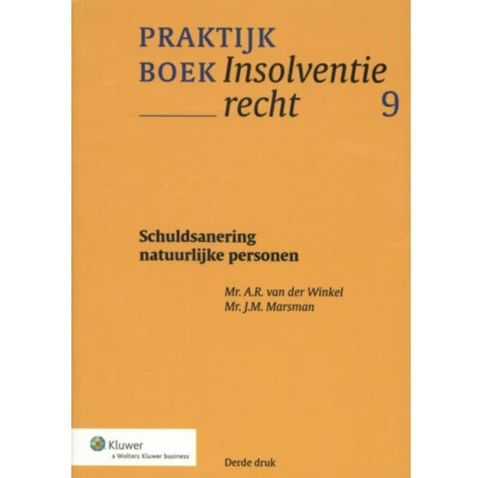 Schuldsanering Van Natuurlijke Personen - A.R. Winkel