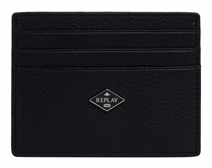 REPLAY kaarthouder Card Holder Black zwart