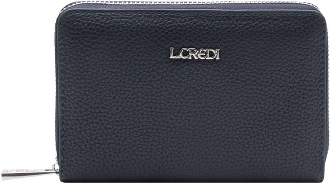 L.CREDI portemonnee Perla Zip Around Wallet Marina donkerblauw
