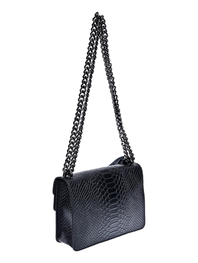 Roberta M Zwart Rundleer Tas