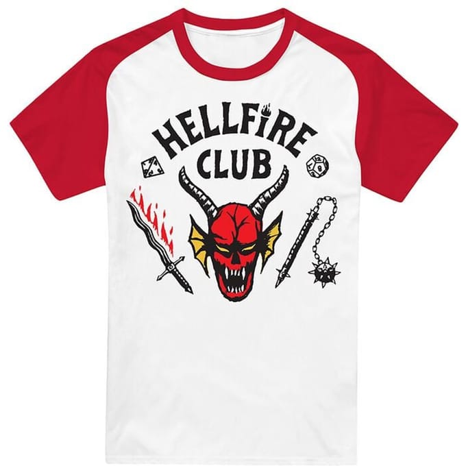 Stranger Things T-shirt - Hellfire Club - S tot XXL - voor Mannen - meerkleurig