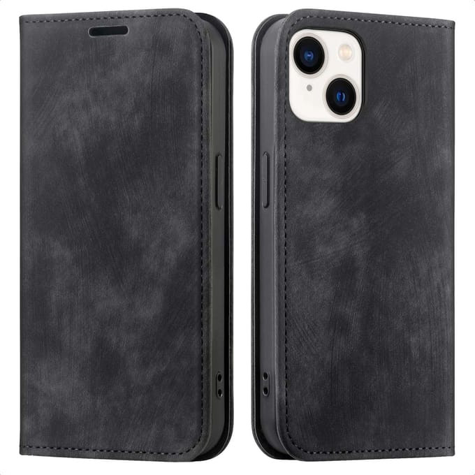 imoshion Hoesje - Geschikt voor Apple iPhone 15 - Slim Bookcase - Zwart