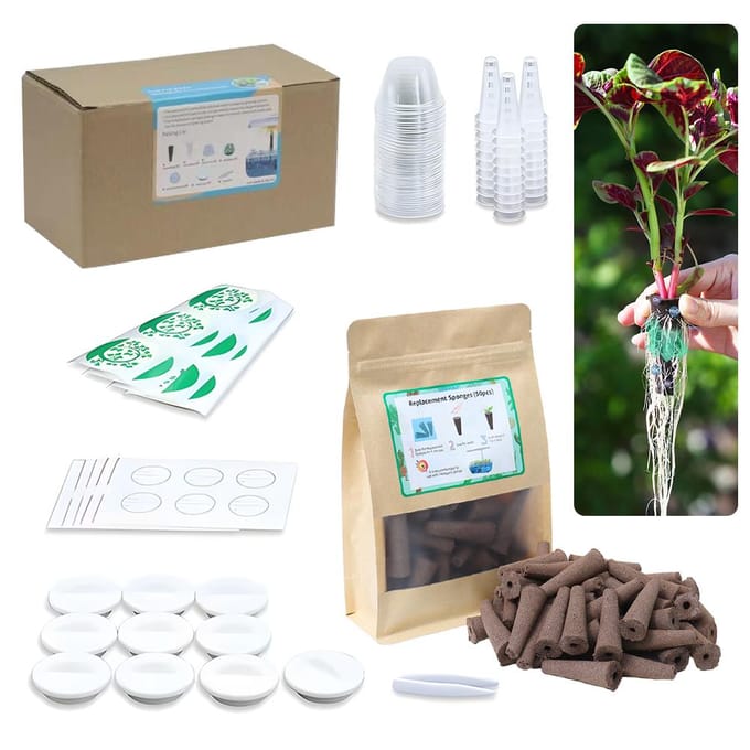 161Pcs Hydroponics Groeisysteem Kit Hydroponische Plantmachine Set Bodemloze Cultivatie 30 Groei 161pcs gray