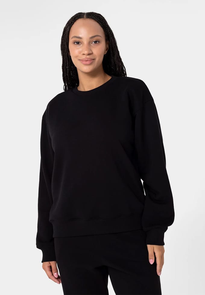Oversized Sweatshirt ZWART