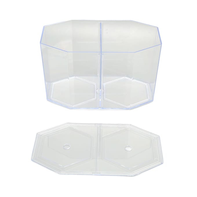Aquarium Vis Kweekbak Multifunctioneel Transparant Achthoekige Vis Isolatiebak voor Vis Kweek white