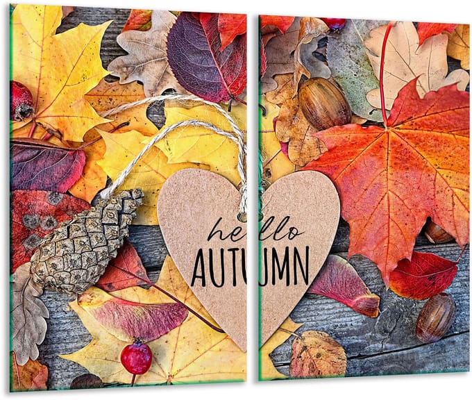 TMK ArtDeko - Snijplank - Glas - 30x52 cm - Herfst