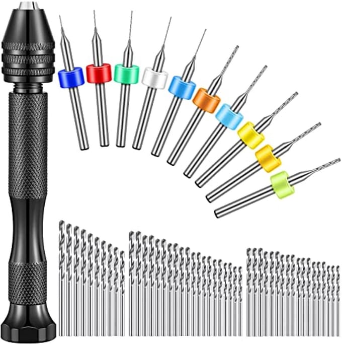 59-delige handboor bits set voor micro twistboor en PCB rotatietools