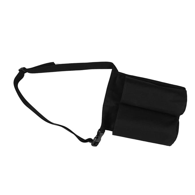 Verstelbare Massagefles Holster Massagelotion Massageolie Taille Hangtas black