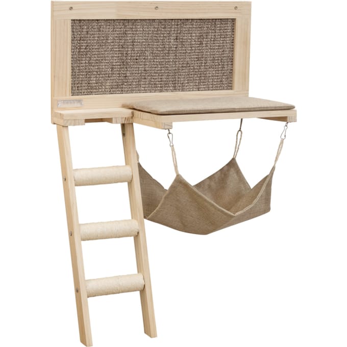 Kerbl Pet kattenbed Houtbruin voor katten