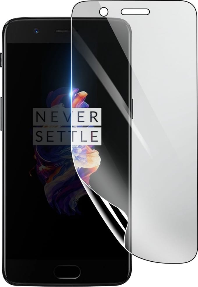 3mk, Geschikt voor Oneplus 5, Schokbestendige Hydrogel Screenprotector, Transparant