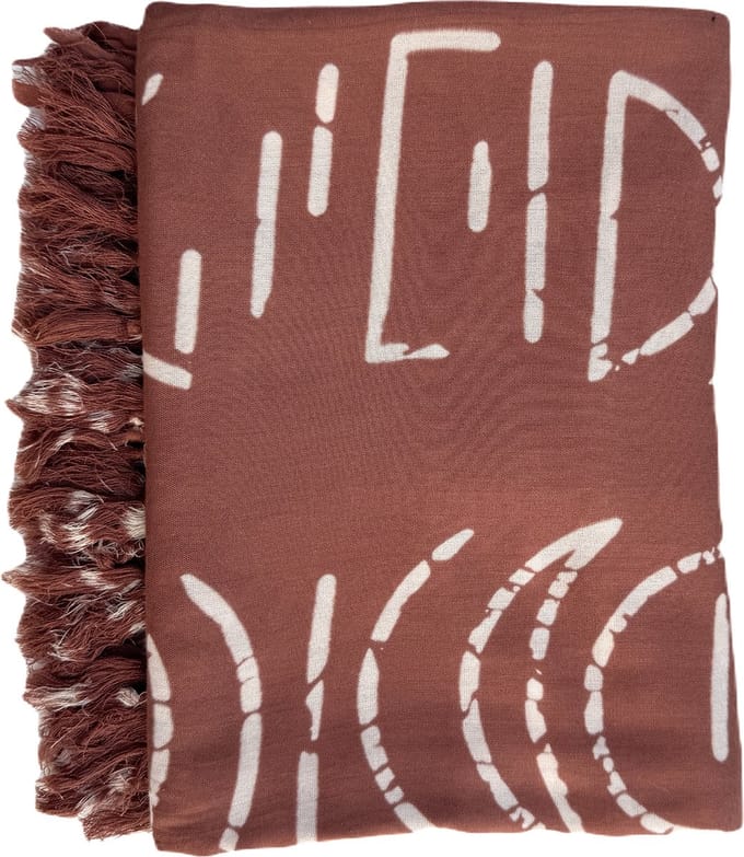 Sarong - Handgemaakte Pareo – Dames Heren - One Size - Oranje Terracotta