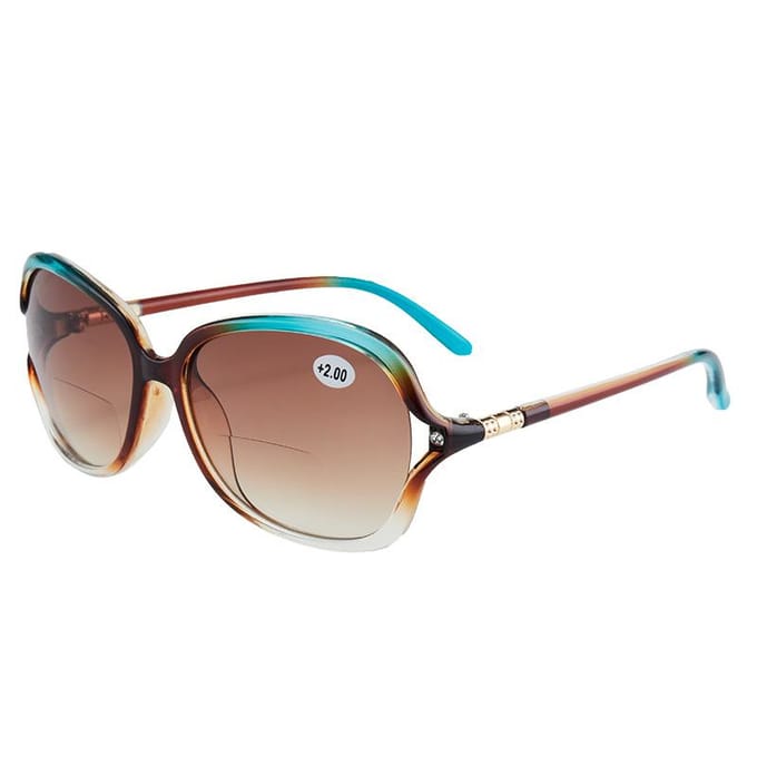 Lunettes de soleil bifocales papillon grandes pour femmes à la mode, lunettes de lecture vintage à double usage +150