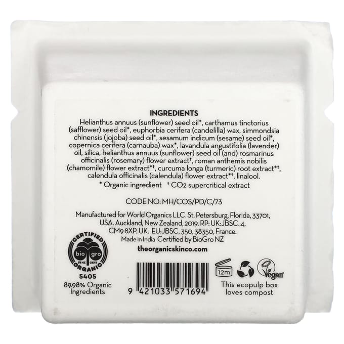 The Organic Skin Co., Baume Opérateur Sood, 1,7 fl oz (50 ml) beige