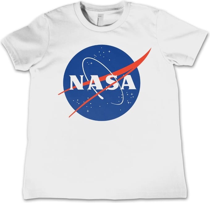 NASA Insignia Kids T-shirt voor kinderen, witite