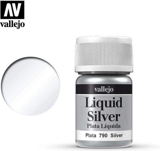 Vallejo Hobbyverf - 70790 Liquid Silver Verf potje - 35 ml
