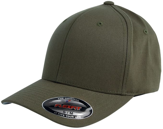 Flexfit Wooly Combed Unisex Cap - olijf - S-M