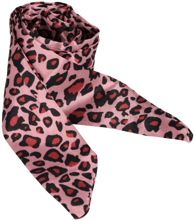 Haarsoires Haarband Haarlint 85cm - Panter Print - Roze