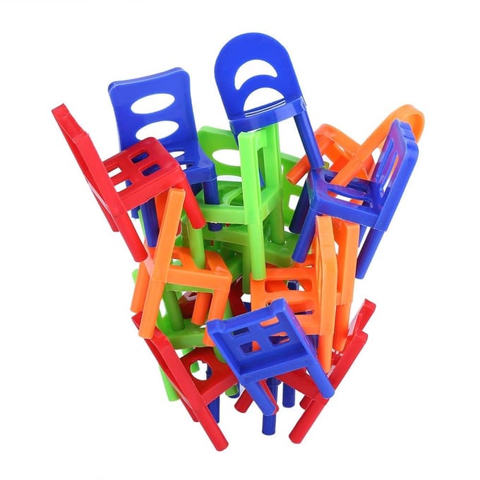 Allecto - Balancerende Speelgoedstoelen - Educatief Spel - Multicolor - Stapelbaar Speelgoed - Leuke Leerervaring - Geschikt voor Kinderen