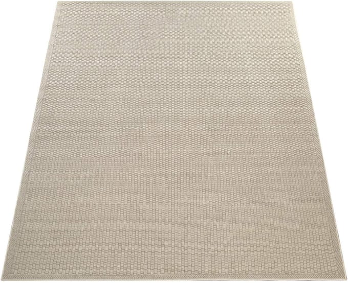 Flycarpets Binnen & Buitenkleed Timiso - Effen Uni - Beige