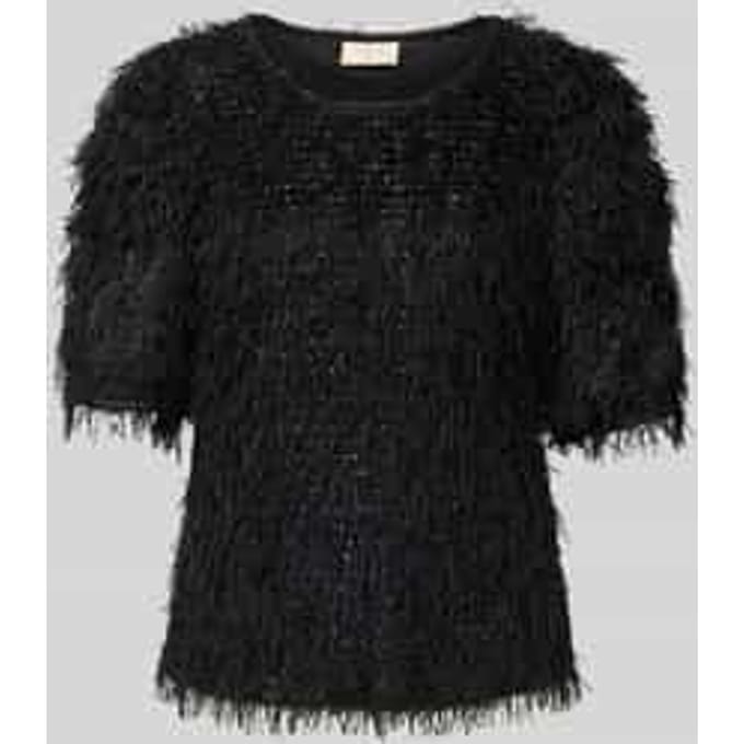 Pullover met franjes en ronde hals, model 'MARLIN'