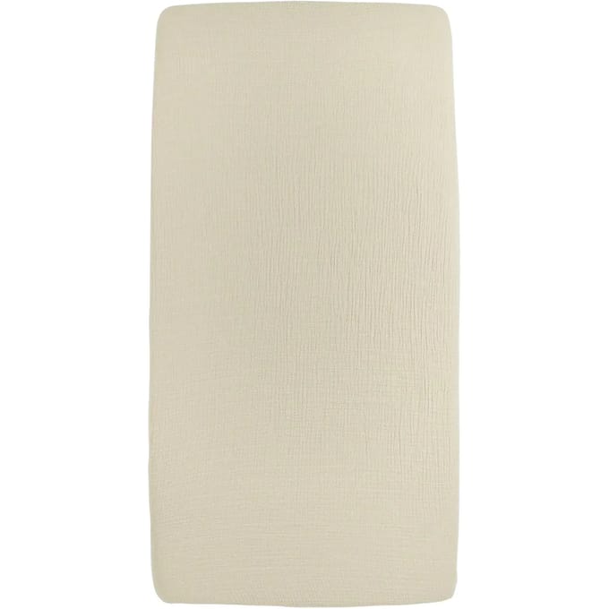 Meyco Baby Uni hoeslaken juniorbed - pre-washed hydrofiel - soft sand - 70x140cm