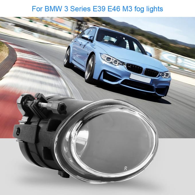 1 Paar Auto Bestuurder Links Rechts Voorbumper Mistlampen Lamp Voor 3 Serie E39 E46 M3 2001-2006 black