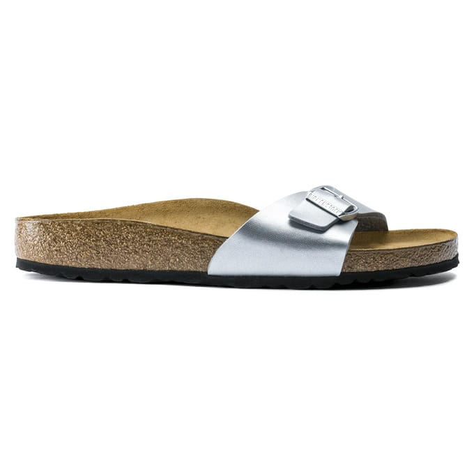 Birkenstock Madrid BF Silber Narrow Dames Slippers - Silver - Maat 41