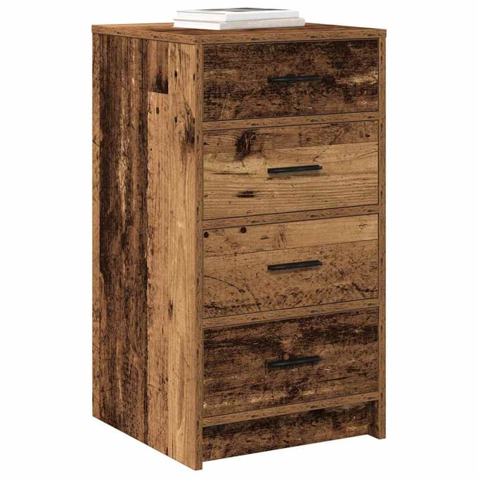 vidaXL - Dressoir - Oud - hout - 40 - x - 41 - x - 75 - cm - Bewerkt - hout