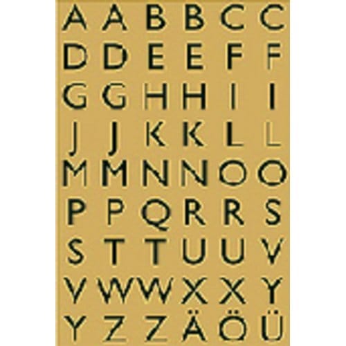 Huismerk Herma 4145 Etiket met letters A-Z 13mm Goud