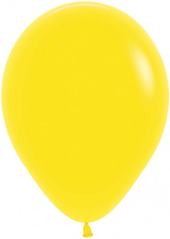 12" fashion yellow - 12 stuks