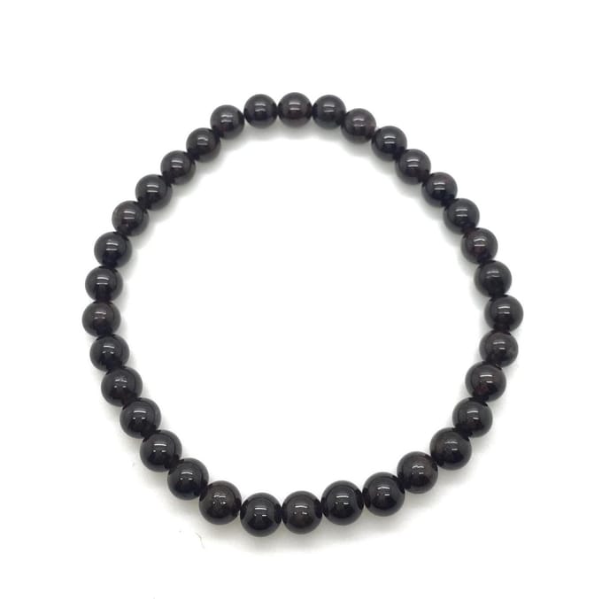 Granaat edelstenen armband 6 mm maat 18 kracht en energie