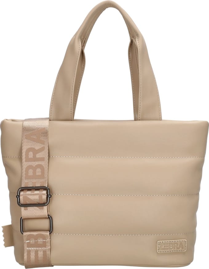 Zebra Evie Medium Hand & Crossbody Schoudertas - Lichttaupe