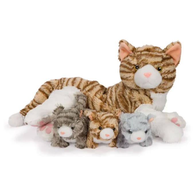 Noxxiez Pluche Familie - Mama Kat met 3 baby's