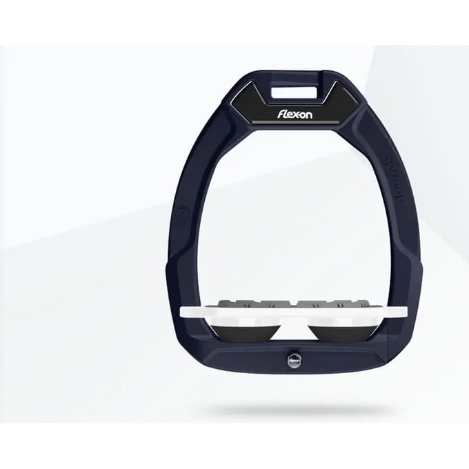 Zadelsteunen voor paardenrijden Plat Grip Marine/Wit/Zwart Flex-On Safe-On
