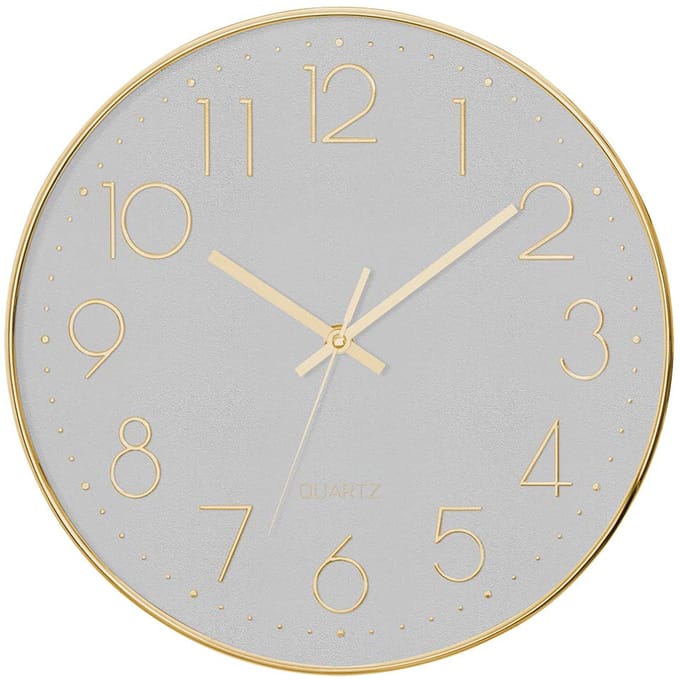 Eazy Living Wandklok Ø 30 cm Astin Grijs