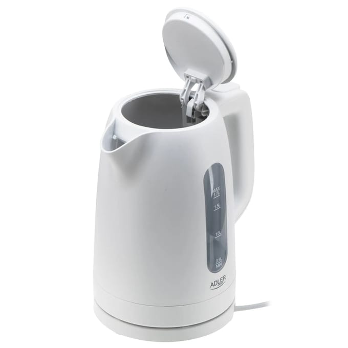 Waterkoker 1,7L 2200W Wit, met STRIX en limoenfilter, draaibare basis, automatische uitschakeling