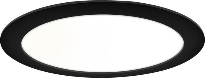 LED Downlight Premium Line 24cm zwart 15W 4000K IP44 dimbaar