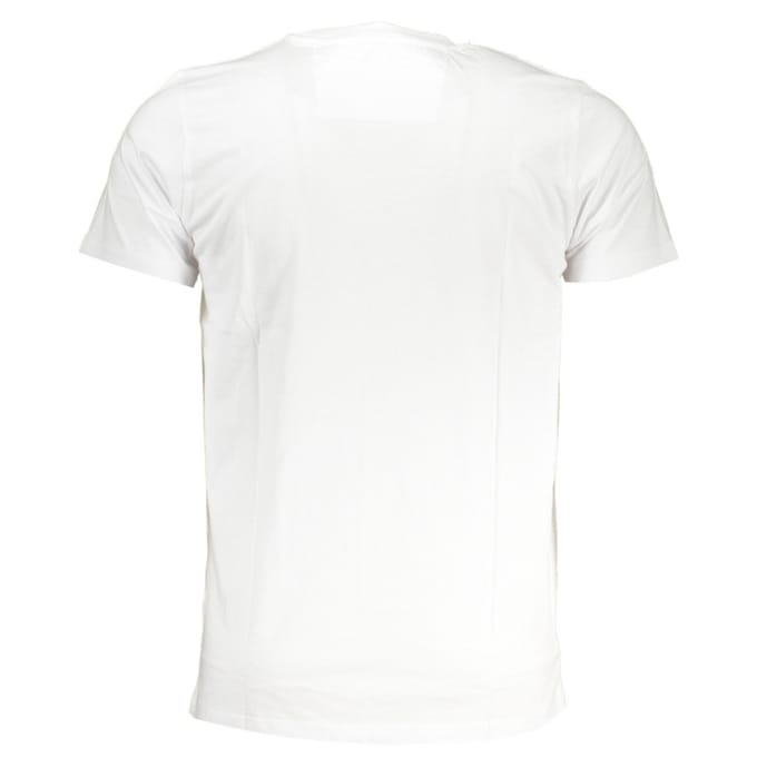 Cavalli Class Dapper Rood Logo Witte T-Shirt