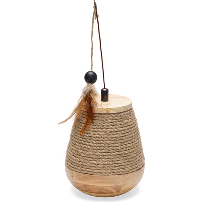 Designed by Lotte Tuimel Mae - Kattenspeelgoed - Hout - 15x15x18 cm