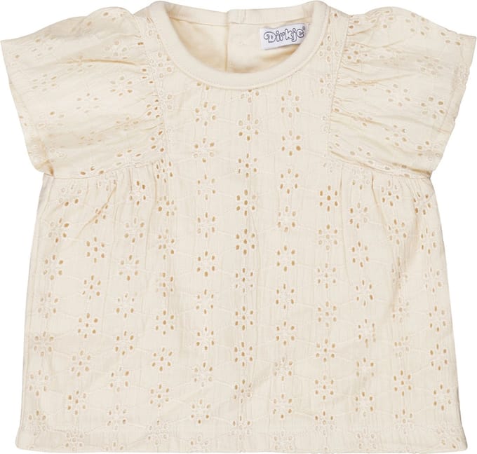 Dirkje R-CHERRY Meisjes Blouse - Off white - Maat 98