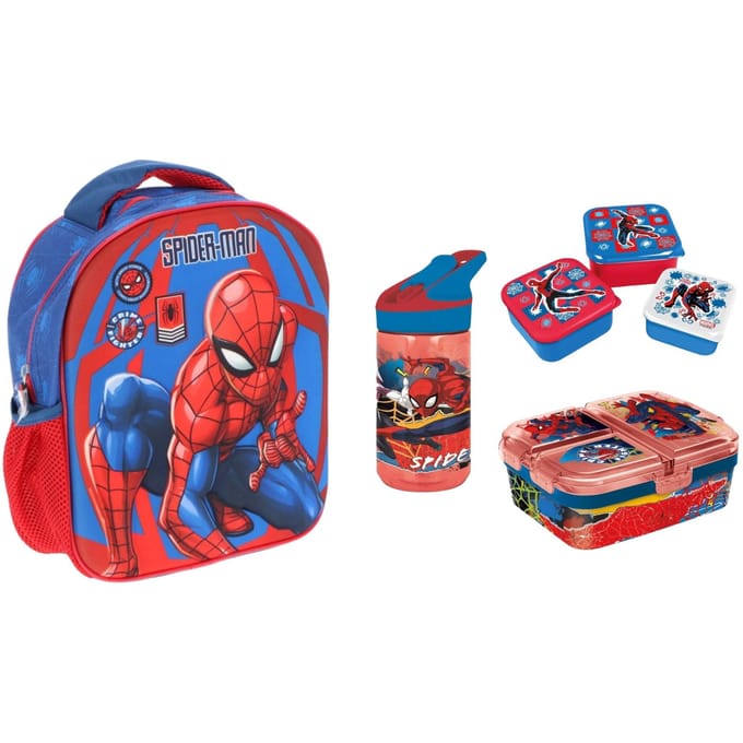 Spiderman schoolset; rugzak en lunchset