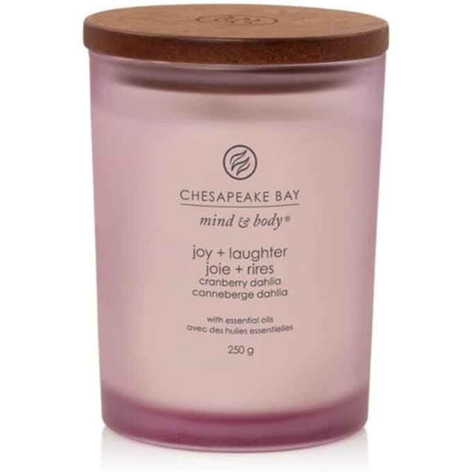 Chesapeake Bay Joy & Laughter - Cranberry Dahlia - Medium Geurkaars - 60 branduren