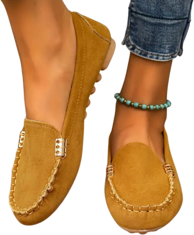 Bovista Loafers Dames - Met Hak - Damesschoenen - Instappers - Geel - Maat 41