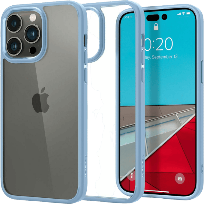 Spigen Ultra Hybrid Apple iPhone 14 Pro Hoesje Back Cover Blauw
