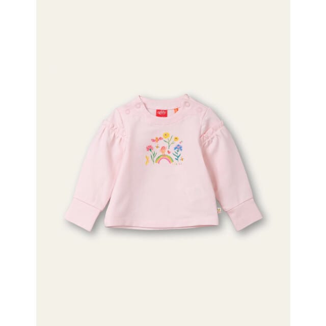 Oilily Tickles - T-Shirt - Meisjes - Regular Fit - Roze - 56/3m