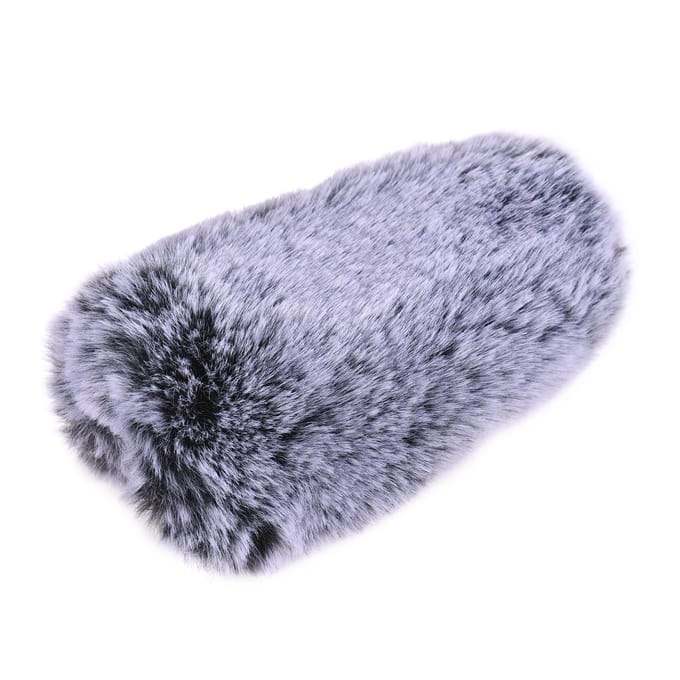 Buitenmicrofoon Windscherm Bont Ruisonderdrukking Microfoon Windkap Vervanging voor RODE VideoMic Pro/ gray